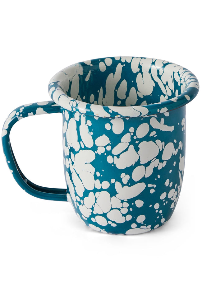 Milos Blue Enamel Mug 2PC
