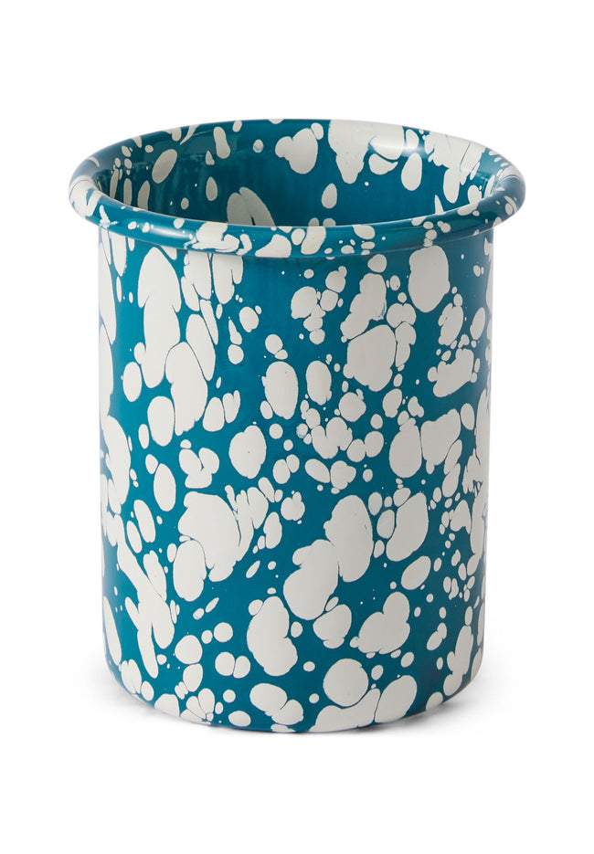 Milos Blue Enamel Toothbrush Holder