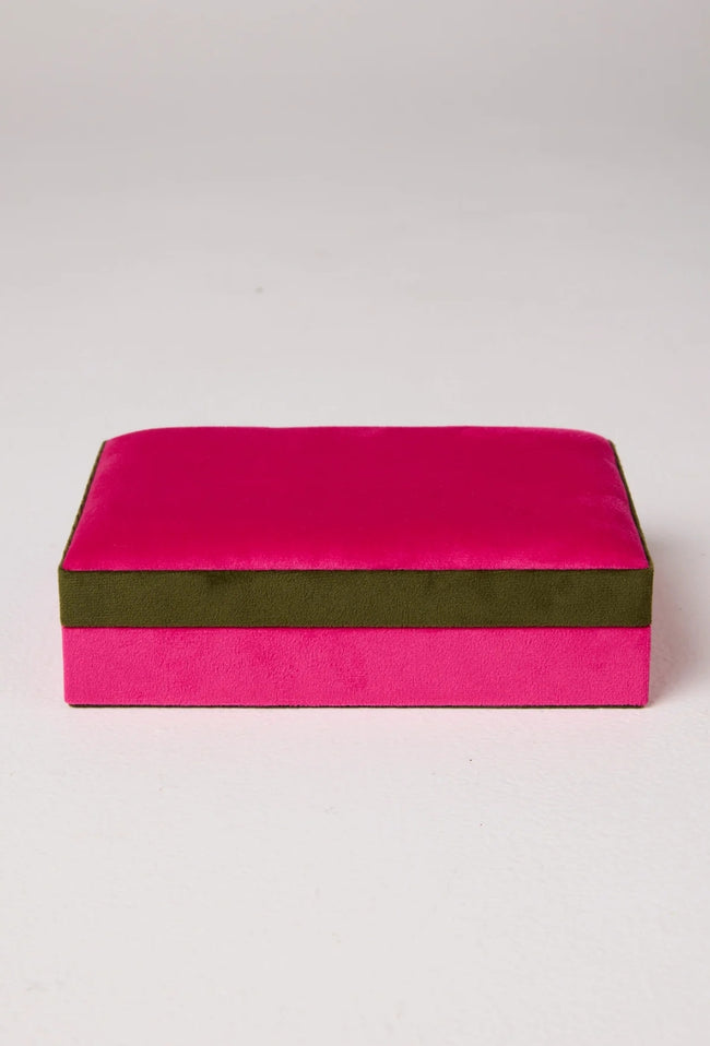 Velvet Jewellery Box - Prickly Pear-KIP & CO-P&amp;K The General Store