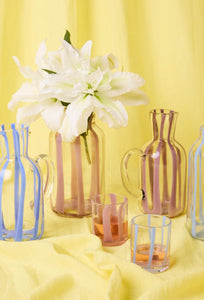Ahoy Striped Tumbler Glass - 2P Set-KIP & CO-P&amp;K The General Store