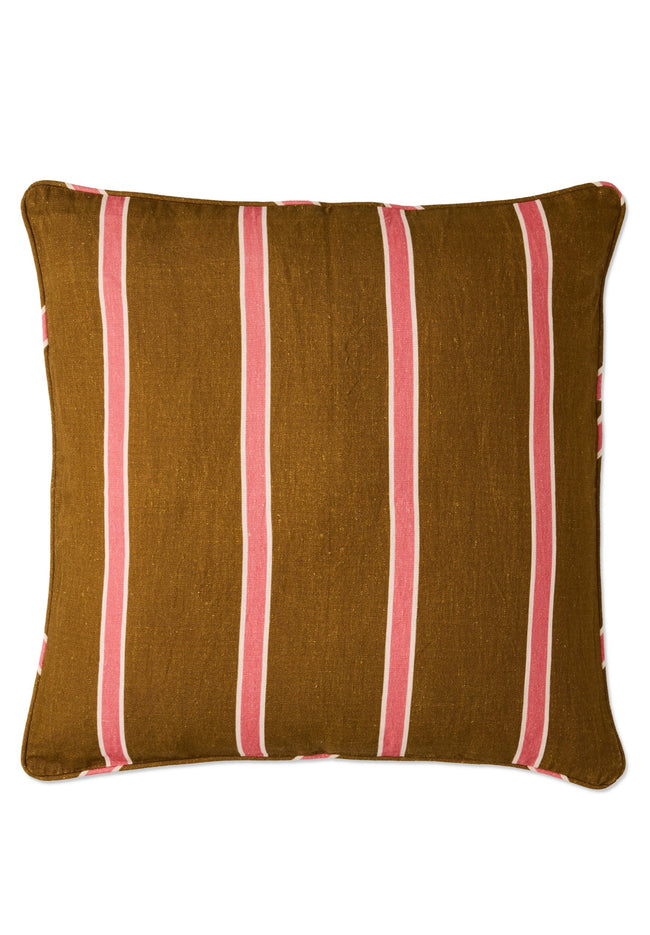 Carob Stripe Lounge Cushion-KIP & CO-P&amp;K The General Store