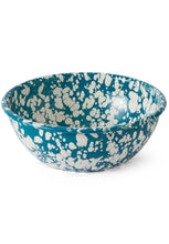 Load image into Gallery viewer, Milos Blue Enamel Salad Bowl
