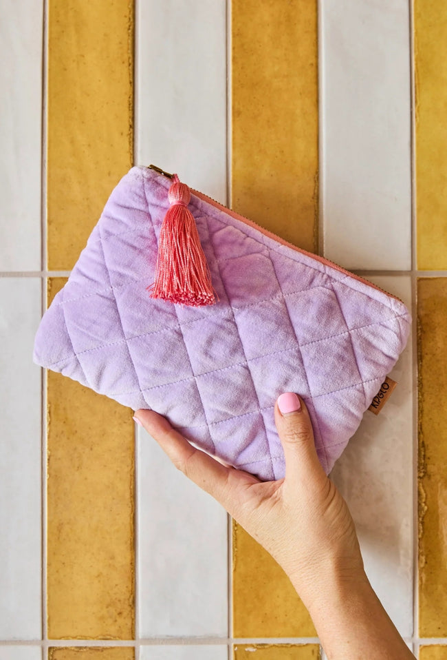 Lilac Velvet Cosmetics Purse-KIP & CO-P&amp;K The General Store