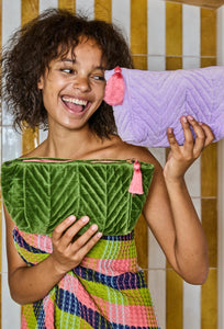 Lilac Velvet Toiletry Bag-KIP & CO-P&amp;K The General Store