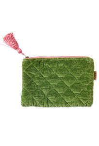 Moss Velvet Cosmetic Purse-KIP & CO-P&amp;K The General Store