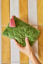 Load image into Gallery viewer, Moss Velvet Cosmetic Purse-KIP &amp; CO-P&amp;K The General Store

