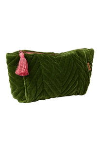 Moss Velvet Toiletry Bag-KIP & CO-P&amp;K The General Store
