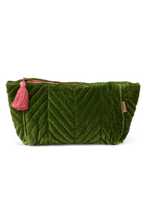 Moss Velvet Toiletry Bag-KIP & CO-P&amp;K The General Store
