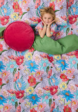 Load image into Gallery viewer, Velvet Pea Cushion - Rhubarb-KIP &amp; CO-P&amp;K The General Store
