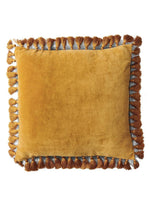 Load image into Gallery viewer, Velvet Tassel Cushion - Pecan-KIP &amp; CO-P&amp;K The General Store
