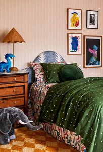 Polkadot Cactus Organic Cotton Pillowcases - 2P Std Set-KIP & CO-P&amp;K The General Store