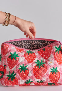 Quilted Cotton Toiletry Purse - Strawberry Jam-KIP & CO-P&amp;K The General Store