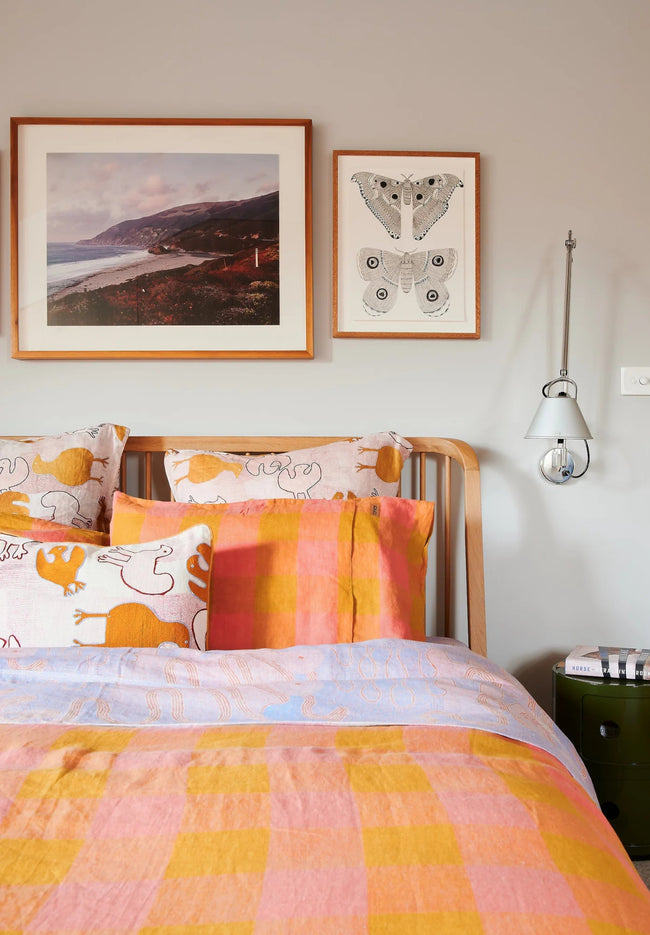 Toasted Marshmallow Linen Pillowcases - 2P Std Set-KIP & CO-P&amp;K The General Store