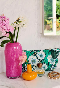 Tumbling Flowers Green Velvet Toiletry Bag-KIP & CO-P&amp;K The General Store