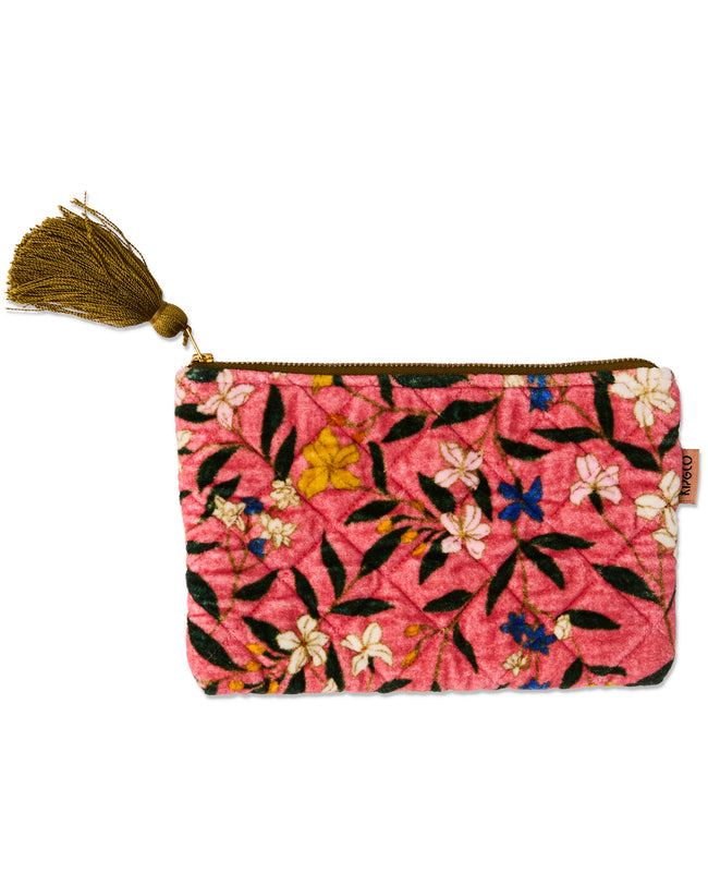 Velvet Cosmetic Purse - Canopy Rose-KIP & CO-P&amp;K The General Store