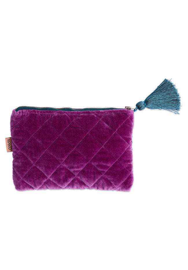 Wild Grape - Velvet Cosmetic Purse-KIP & CO-P&amp;K The General Store