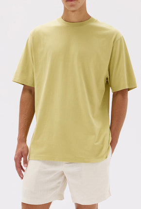 Knox Organic Oversized Tee - Pear-ASSEMBLY LABEL-P&amp;K The General Store
