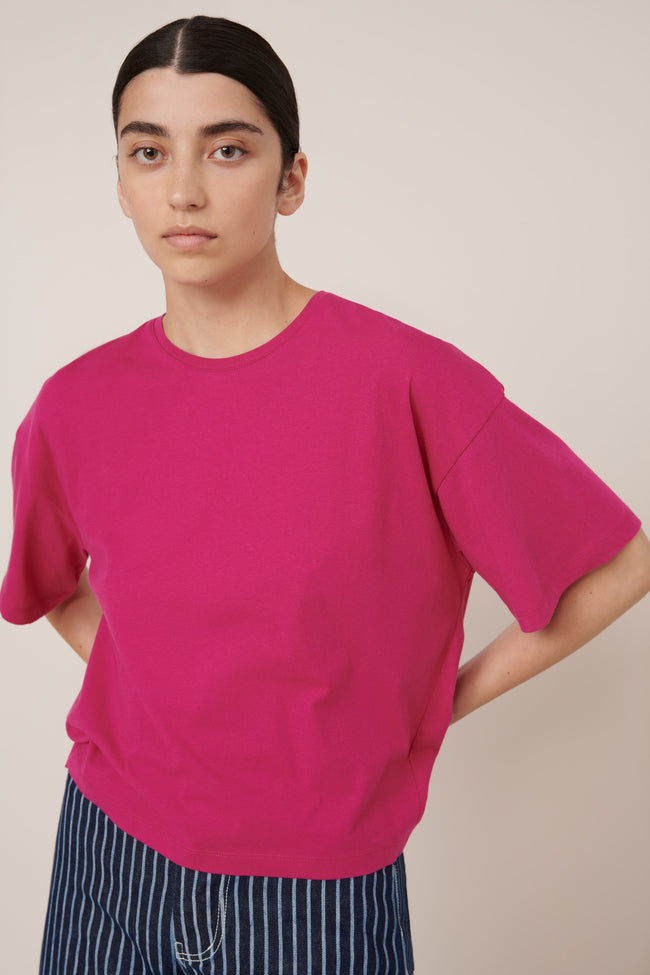 Light Boxy Tee - Magenta-KOWTOW-P&amp;K The General Store