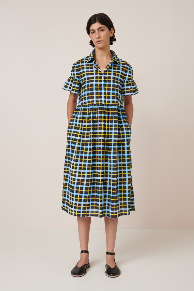 Impression Dress - Neon Tartan-KOWTOW-P&amp;K The General Store