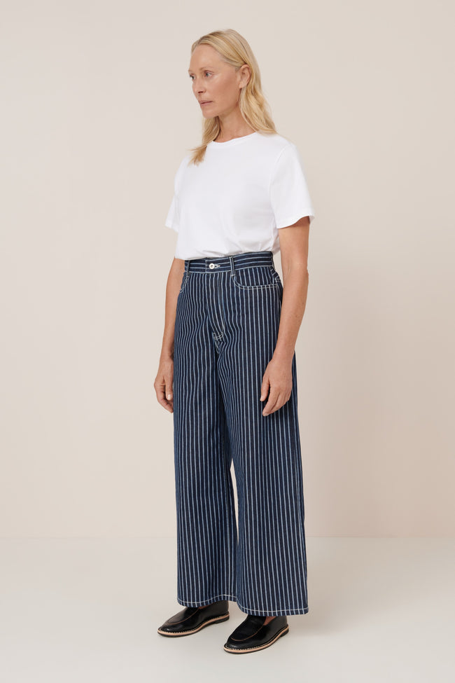 Sailor Jeans - Chalk Stripe-KOWTOW-P&amp;K The General Store