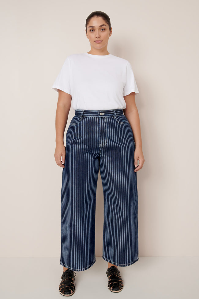 Sailor Jeans - Chalk Stripe-KOWTOW-P&amp;K The General Store