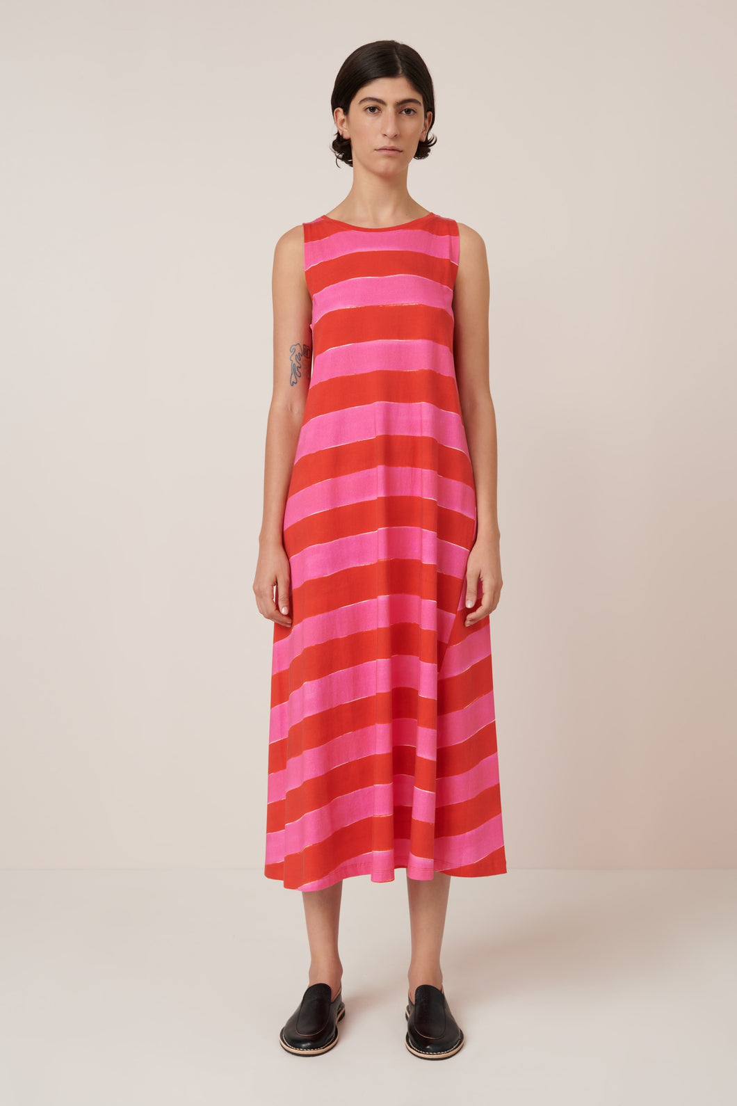 Tank Swing Dress - Painted Stripe-KOWTOW-P&K The General Store