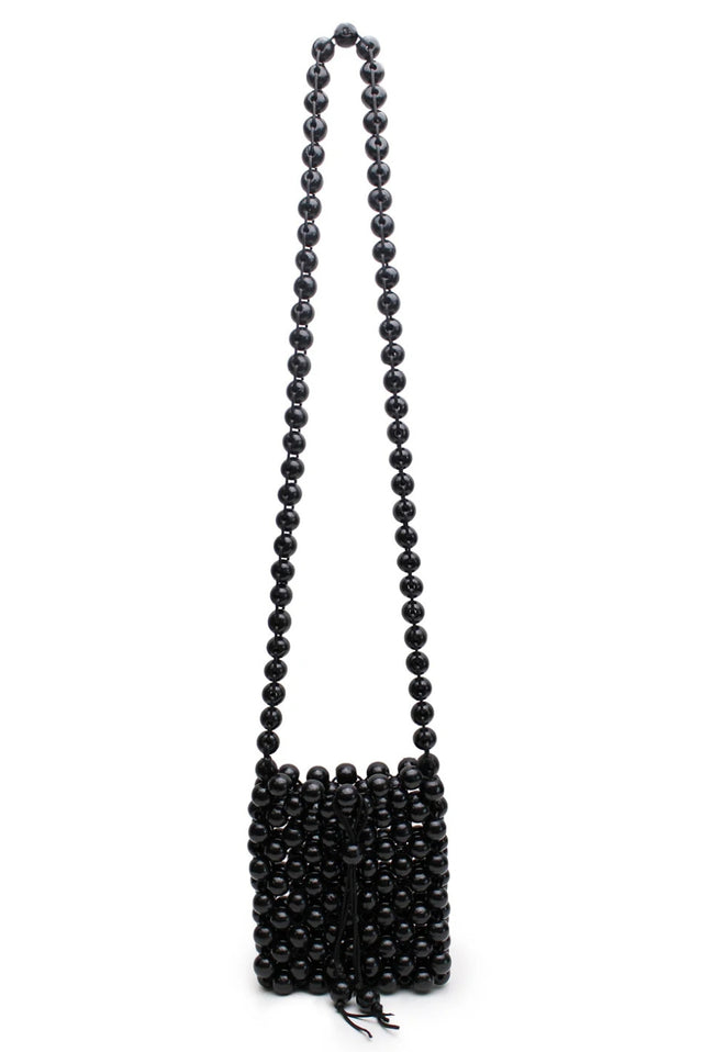 Beaded Crossbody Bag - Black-LA TRIBE-P&amp;K The General Store