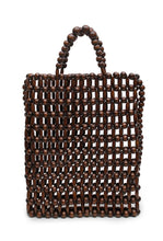 Load image into Gallery viewer, Gia Beaded Tote Bag - Brown-LA TRIBE-P&amp;K The General Store

