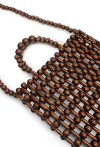 Gia Beaded Tote Bag - Brown-LA TRIBE-P&amp;K The General Store