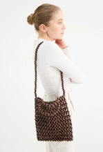 Load image into Gallery viewer, Gia Beaded Tote Bag - Brown-LA TRIBE-P&amp;K The General Store
