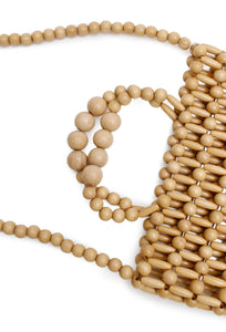 Gia Beaded Tote Bag - Natural-LA TRIBE-P&amp;K The General Store
