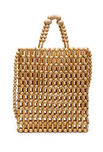 Load image into Gallery viewer, Gia Beaded Tote Bag - Natural-LA TRIBE-P&amp;K The General Store
