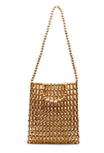 Gia Beaded Tote Bag - Natural-LA TRIBE-P&amp;K The General Store