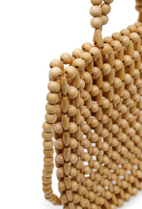 Gia Beaded Tote Bag - Natural-LA TRIBE-P&amp;K The General Store
