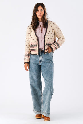 Nina Cardigan - Cream-LOLLYS LAUNDRY-P&amp;K The General Store