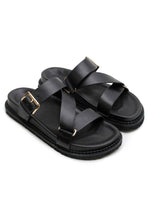 Load image into Gallery viewer, Aki Slide - Black-LA TRIBE-P&amp;K The General Store

