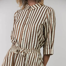 Load image into Gallery viewer, Bono S/S Shirt - Dark Mokka-LOLLYS LAUNDRY-P&amp;K The General Store

