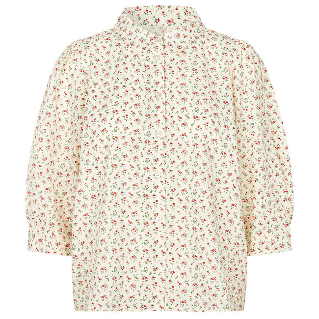 Bono S/S Shirt - Red-LOLLYS LAUNDRY-P&amp;K The General Store