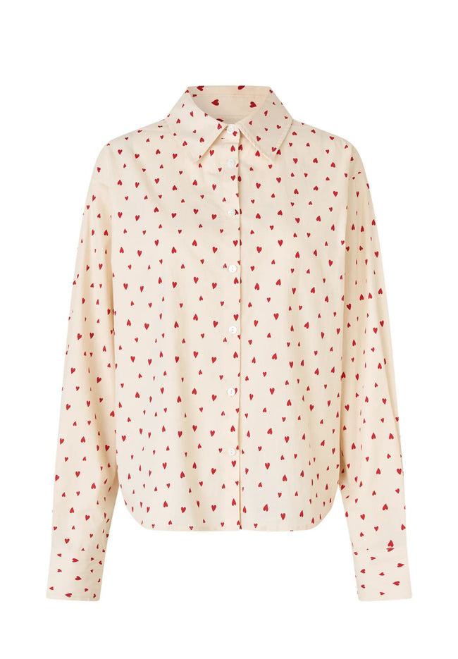 Bleeker Shirt - Red-LOLLYS LAUNDRY-P&amp;K The General Store