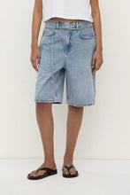 Load image into Gallery viewer, Loose Fit Long Denim Short - Mid Stone Wash-ASSEMBLY LABEL-P&amp;K The General Store
