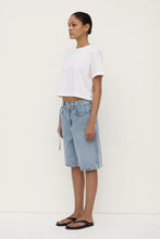 Load image into Gallery viewer, Loose Fit Long Denim Short - Mid Stone Wash-ASSEMBLY LABEL-P&amp;K The General Store
