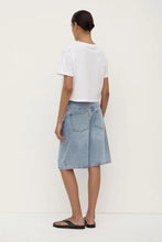 Load image into Gallery viewer, Loose Fit Long Denim Short - Mid Stone Wash-ASSEMBLY LABEL-P&amp;K The General Store
