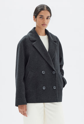 Lucy Wool Coat - Charcoal-ASSEMBLY LABEL-P&amp;K The General Store