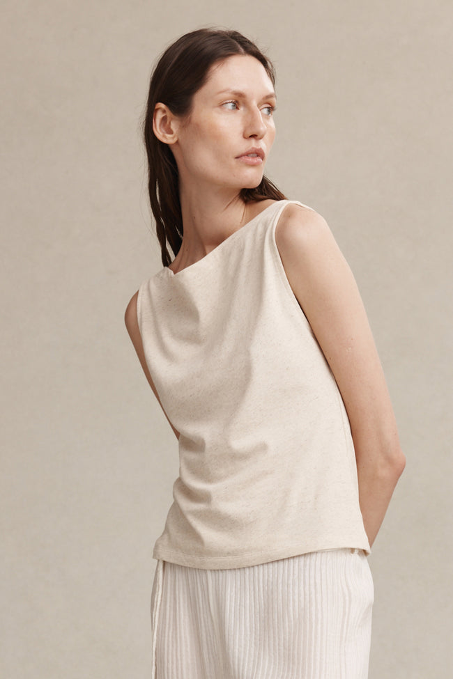 Thalia Singlet - Oat-MARLE-P&amp;K The General Store