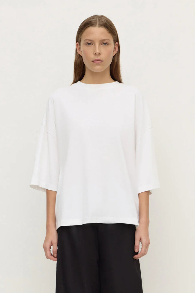 Max Cotton Oversized Tee - White-ASSEMBLY LABEL-P&amp;K The General Store