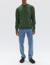 Load image into Gallery viewer, Mens Organic Stacked Crew - Forest/White-ASSEMBLY LABEL-P&amp;K The General Store
