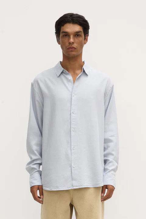 Miller Long Sleeve Shirt - Blue Haze-ASSEMBLY LABEL-P&amp;K The General Store