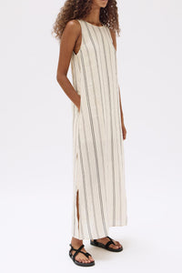 Milos Stripe Maxi Dress - Cream/Black-ASSEMBLY LABEL-P&amp;K The General Store