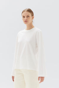 Mimi Long Sleeve Top - White-ASSEMBLY LABEL-P&amp;K The General Store