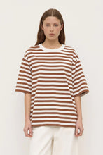 Load image into Gallery viewer, Monte Stripe Tee - Earth/Antique White-ASSEMBLY LABEL-P&amp;K The General Store
